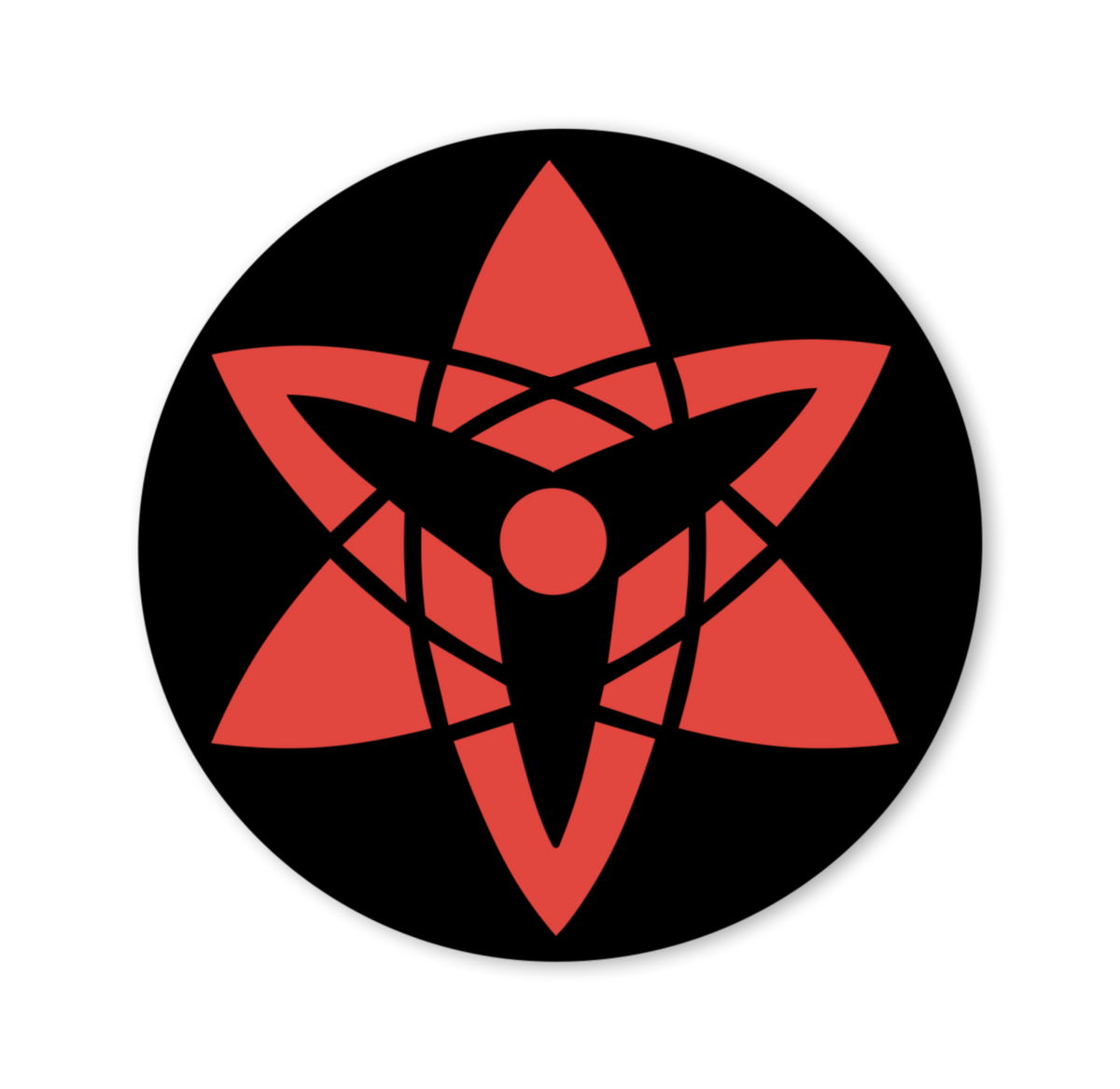 “Eternal Flame” – Mangekyō Sharingan CD Mirror (5x5in)