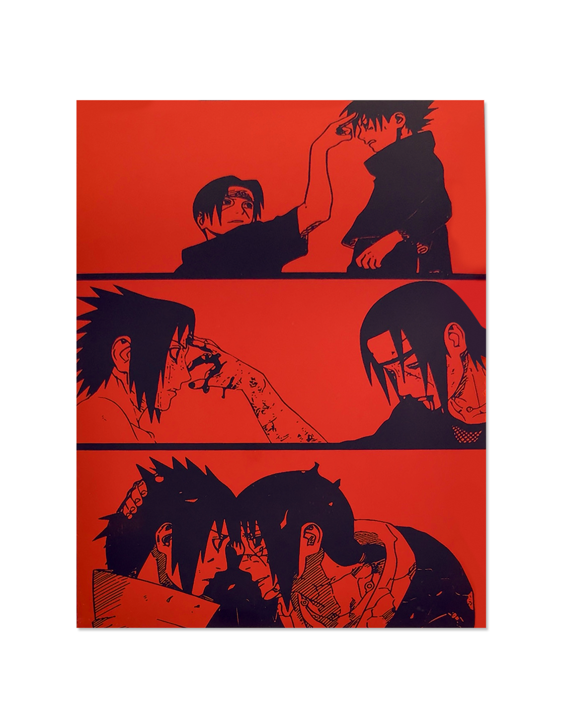 “Bloodline Requiem” – Sasuke & Itachi Panel Mirror (8.5x11in)