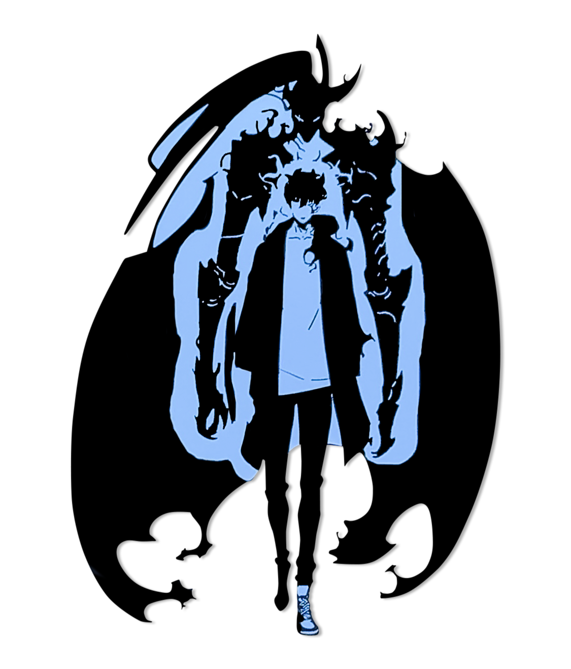 “Shadow Reign” – Jin-Woo & Igris Mirror (8.5x11)