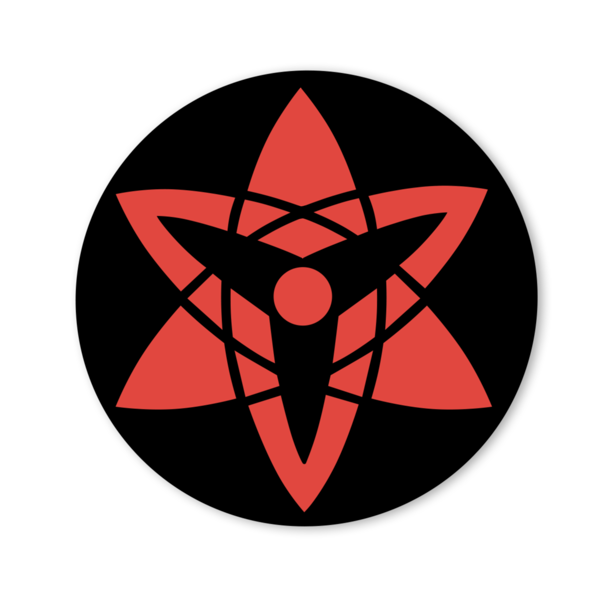 “Eternal Flame” – Mangekyō Sharingan CD Mirror (5x5in)